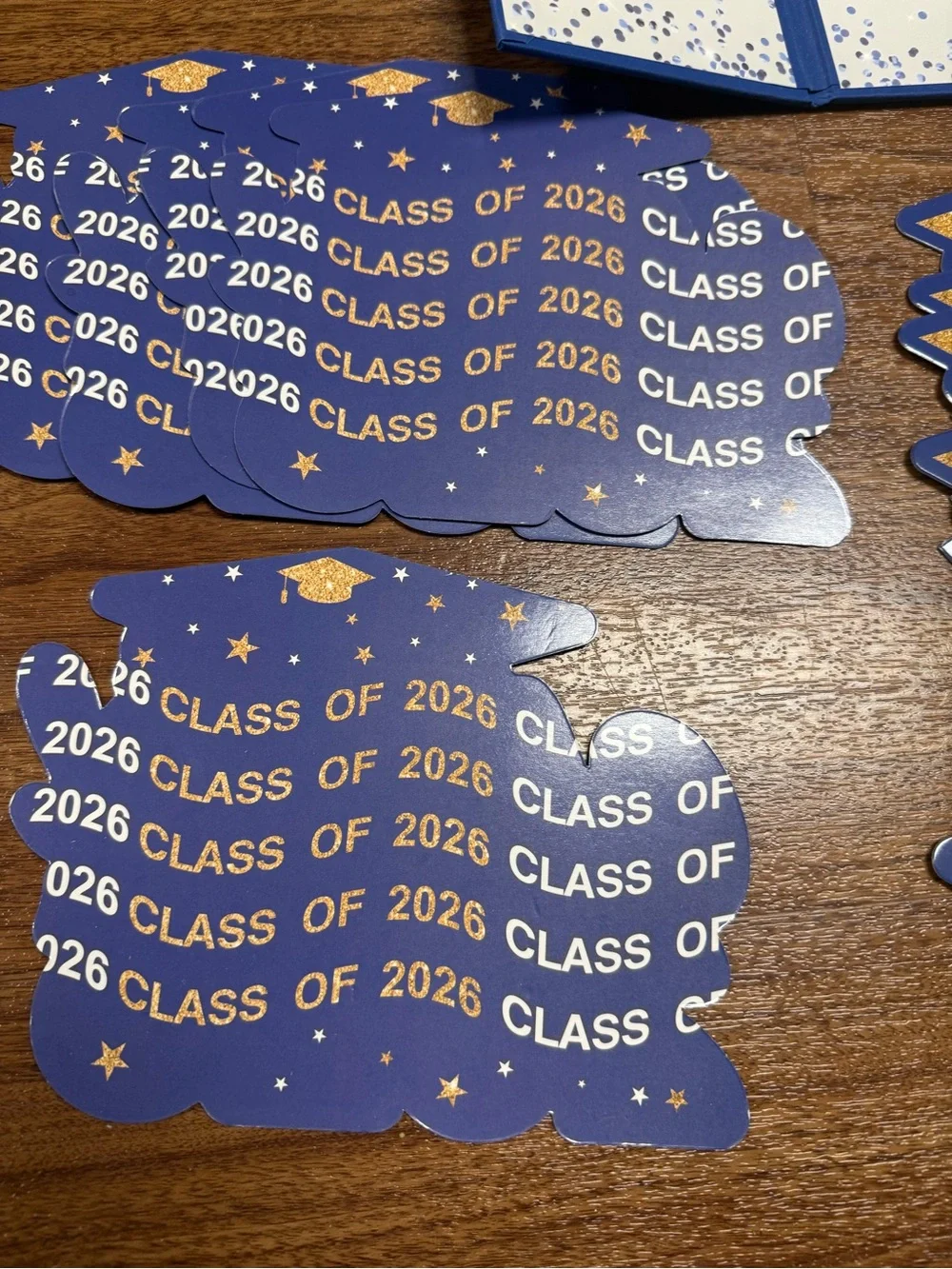 Blue & Gold Graduation Party Kit - Congrats Grad Decorations